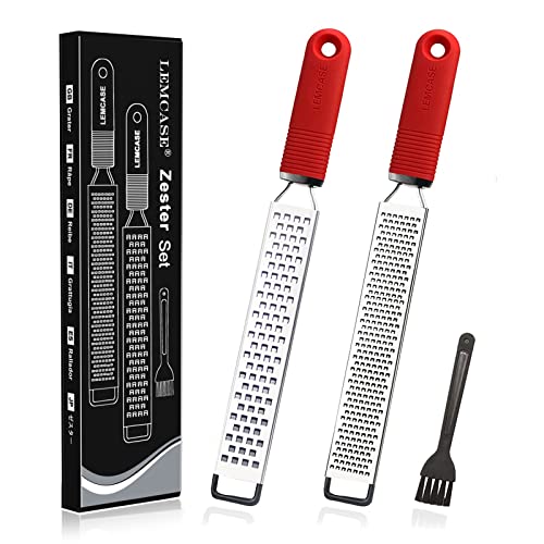 Lemcase 002-001-01 Descascador de Citrinos e Queijo LEMCASE - Raladores de alimentos e zesters - inox, fácil de limpar, ergonômico, citrinos