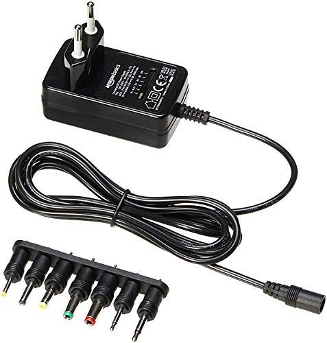 Adaptador de Energia AMZBASICS (Universal) Amazon Basics - Carregadores de bateria de uso geral - universal, masculino, preto, multiplataformas