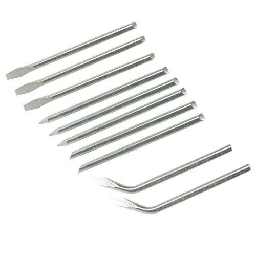 Conjunto de 10 Pernas para Soldar SILVERLINE Silverline - Acessórios para ferro de soldar - 10 pés, ferro galvanizado, compatível 40W