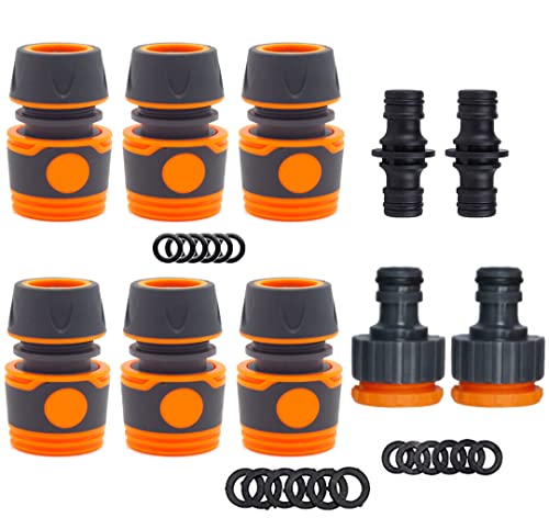 10 Peças Conectores Rápidos para Mangueira 1/2 Polegadas AstarFavor - Acessórios e válvulas para mangueira de jardim - conectores rápidos, mangueira 1/2 polegadas, 10 peças