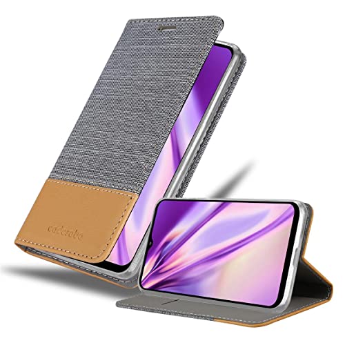 Capa para Samsung Galaxy A12/M12 Cinza CADORABO - Capas para telemóveis - samsung galaxy a12, samsung galaxy m12, pele sintética, design elegante