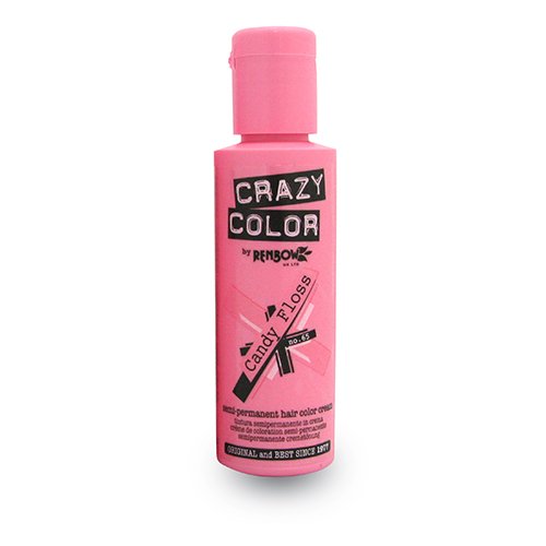 Coloração Permanente CRAZY COLOR Candy Floss Nº 65 (1 Unidade) Crazy Color - Coloração de cabelo - coloração permanente, candy floss, nº 65