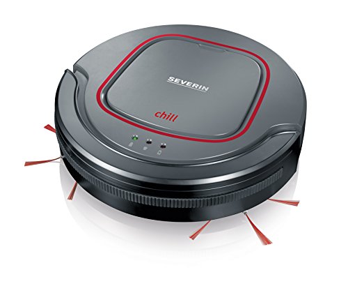Aspirador Robô Severin Chill RB 7025 | Cinzento, Vermelho (Aspiração e limpeza) Severin - Aspiradores - robô, aspirador, severin, chill rb 7025, cinzento, vermelho