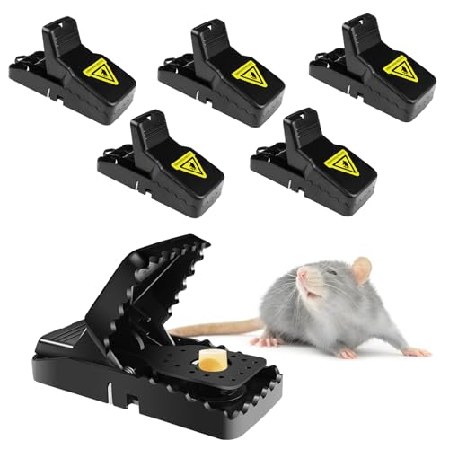 Conjunto de 6 Armadilhas para Ratos BAXCDYSWE Baxcdyswe - Armadilhas de controle de pragas - armadilha, rato, conjunto, 6 unidades