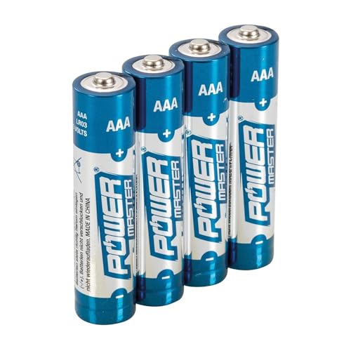 Pilha Recarregável POWERMASTER AAA Super Alcalino POWERMASTER - Baterias de uso geral - alcalino, cívelndrico, AAA, prateado