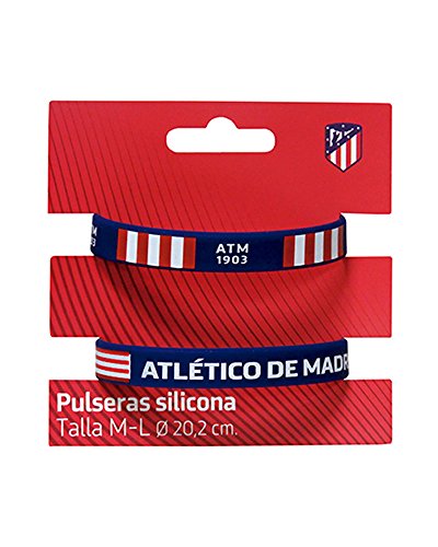 Bracelete ATLETICO DE MADRID Multicor (Silicone - 7.5 cm) Atlético de Madrid - Pulseiras - multicor, silicone, 7.5 cm, oficial