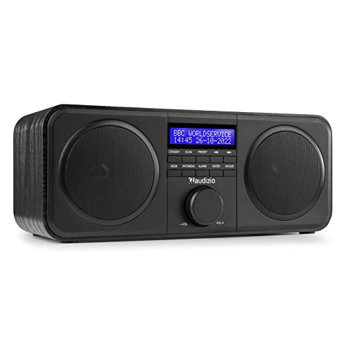 Rádio AUDIZIO Novara (Preto - Digital - Pilhas) Tronios B.V. - Áudio - digital, dab+, fm, portátil