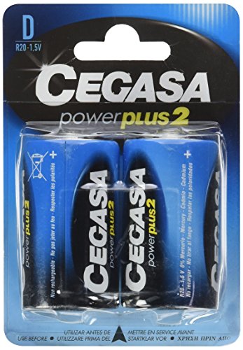 Pilhas Recarregáveis CEGASA R20 Power Plus Cegasa - Baterias - pilhas recarregáveis, cegasas r20 power plus, 2v, 700mAh, 21g