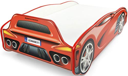 Cama LEOMARK para Bebé com Estrutura Vermelha (140x70 cm) Leomark - Camas e estruturas de cama - estrutura vermelha, 140x70 cm