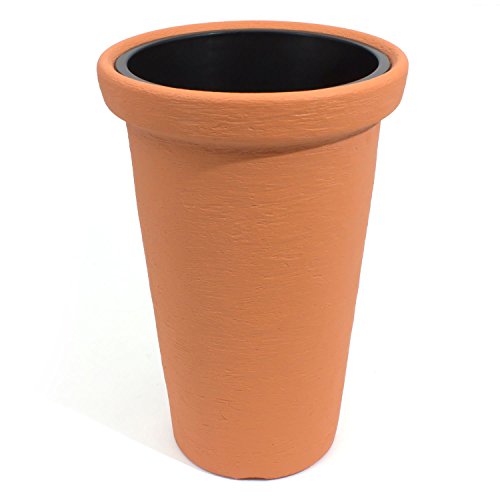 Vaso PROSPERPLAST Classic Tower (Cerâmica - 40 x 4 x 63 cm) Prosperplast - Vasos e canteiros - cerâmica, 40 x 4 x 63 cm, terracota, interiores, exterior