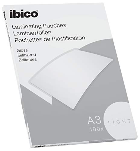 Pack 100 Folhas para Plastificar BASICS A3 Ibico - Filme de laminação, pochetes e folhas - pack, 100 folhas, plastificar, basics, a3