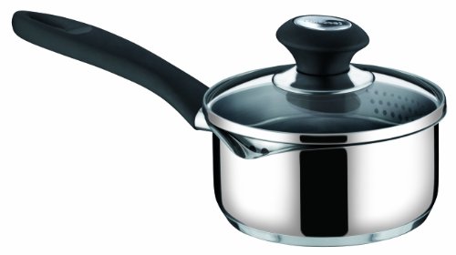 Panela de Alumínio com Tampa TESCOMA Presto Tescoma - Panelas de molho - alumínio, 1,25 l, tampa, preto/prata