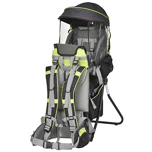 Mochila HOMCOM Porta Bebés Dobrável com Capa Impermeável HOMCOM - Porta-bebês - porta-bebé, dobrável, impermeável