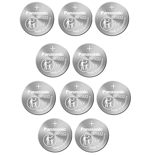 Pilhas PANASONIC CR1632/10P (10 unidades) Panasonic - Baterias - 3V, 10 unidades, CR1632, 160 mAh, litio