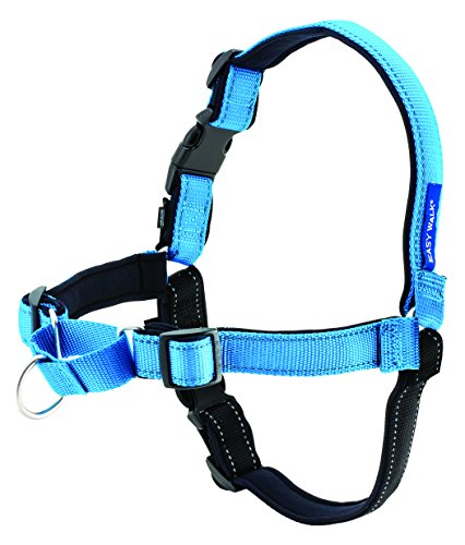 Peitoral para Cão EASYWALK Deluxe (Azul - 53-69 cm) EASYWALK - Coleiras e arnês para animais de estimação - 53-69 cm, fixação segura, estabilidade alta, design único