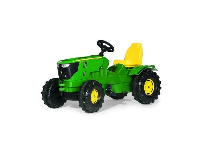 Trator ROLLYTOYS Farmtrac John Deere 6210R Rolly Toys - Veículos de empurrar e pedalar - John Deere, 6210R, vibra, pedais, marcha a ré