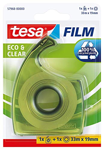 Fita Adesiva TESA Eco Transparente (19mm x 33m) TESA - Dispensadores de fita - transparente, 33m, 19mm, superfícies lisas