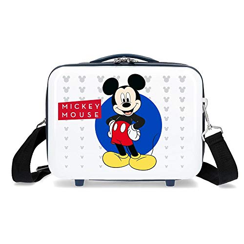 Mala de Beleza DISNEY Enjoy The Day White (Branco - Poliéster) Disney - Malas - mickey, poliéster, compartimento interno