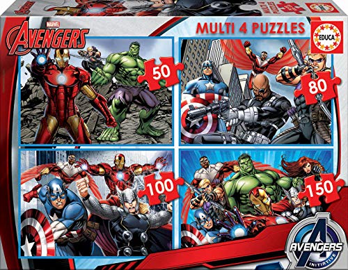 Puzzle EDUCA BORRAS Marvel The Avengers 3485 - Quebra-cabeças - cartão, marvel, avengers, 34x24cm