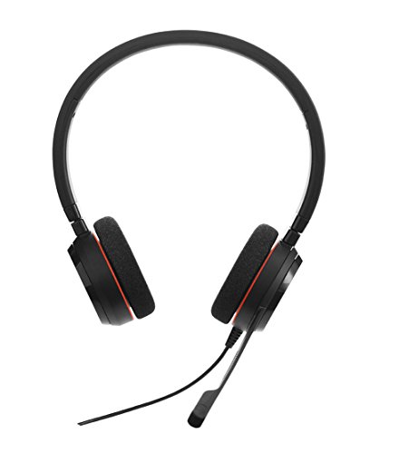 Auscultadores JABRA Evolve 20 UC Stereo em Preto Jabra - Fones de ouvido e headsets - conectividade com fios, binaural, supra-aural, preto