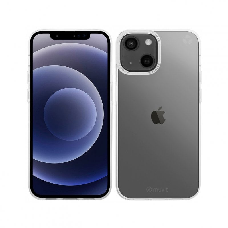 Capa iPhone 13 MUVIT Mccrs0158 Transparente Muvit - Capas para telemóveis - iPhone 13, transparente