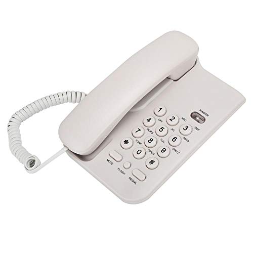 Telefone sem fio com botão grande para escritório central/hotel (Branco) Garsent - Telefonia - telefone sem fio, botão grande, secretária, hotel, compatibilidade Plug & Play
