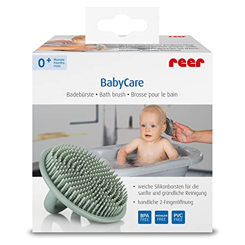 Escova de Banho BABY CARE Soft Touch (0-6 meses) Reer - Banho e corpo - 0-6 meses, pele delicada, pente de borracha