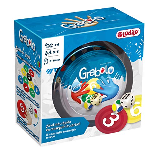 Jogo de tabuleiro LUDILO Grabolo (6 anos) Lúdilo - Jogos - 36 cartas, dado de números, dado de cores, 6 anos