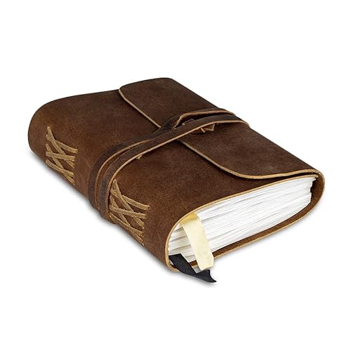 Caderno LIVRO FOLIA em Pele Castanho (A5) Wanderings - Cadernos e bloco de notas - livro, folia, castanho, A5, 120 folhas