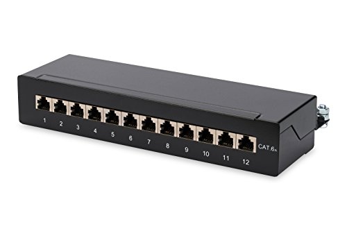 Digitus DN-19 ORG-6A-1U-8P8C painel de conexões Digitus - Painéis de conexão - gigabit ethernet, 12 portas, 10g ethernet, 1u