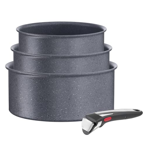 Trem de Cozinha TEFAL Ingenio Natural On (3 unidades) Groupe Seb - Conjuntos de panelas - trem, cozinha, tefal, ingenio, natural on, antiaderente