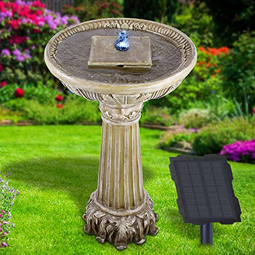 Fonte Decorativa com Luz Led e Bateria Solar 3.6V/7Ah profi-pumpe.de - Conjuntos de móveis de quarto - luz LED, bateria solar, 3.6V, 7Ah