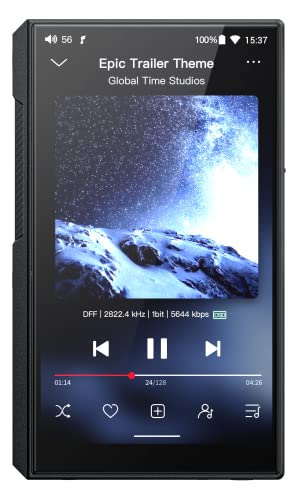 Leitor MP4 FIIO M11S (Bluetooth - 16 GB - Preto) FiiO - Reprodutores de mp3 - 16 gb, microsd, bluetooth 5.0, USB Type-C