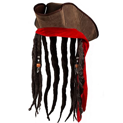 Peruca de Capitão Pirata com Pelo Dreadlocks BOLAND Boland - Brincadeira de faz de conta - capitão pirata, dreadlocks