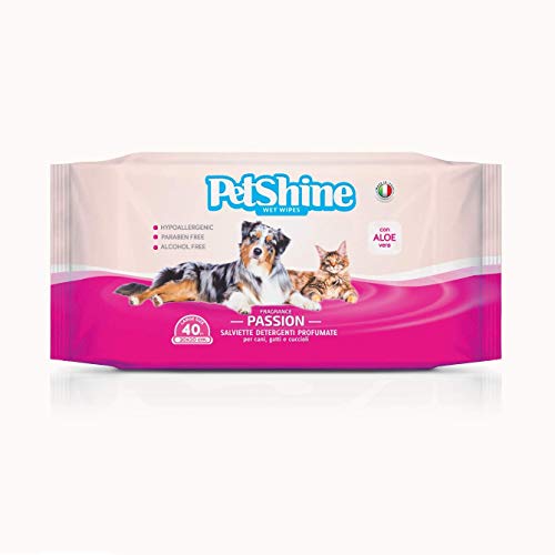Toalhas de limpeza para cão e gato PASSION 40 unidades Porrini - Toalhetes para animais de estimação - toalhas, limpeza, cão, gato, passion, 40 unidades