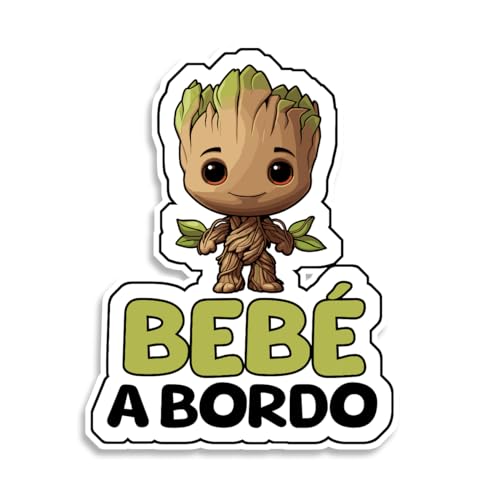 Bratikishop Pegatinha de Carro para Bebé Groot Bratikishop - Materiais de arte e artesanato - brinquedo, bebé, groot