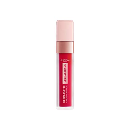 Batom L'ORÉAL MACAROONS Les Matte Ultra Liquid Lipstick Agitation 828 Framboise L'OREAL - Banho e corpo - viscose, líquido, matte, frambuesa