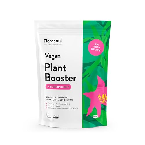 Florasoul Fertilizante Orgânico Certificado 100% Vegano 500G florasoul - Adubos - fertilizante orgânico, certificado vegano, algas Kelp naturais, 100% solúvel