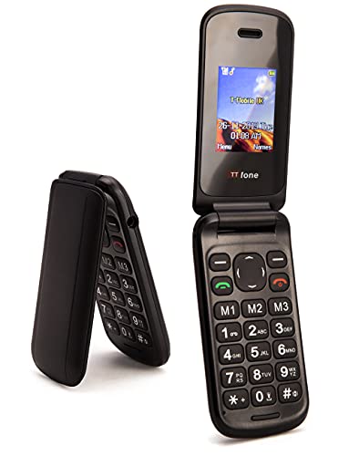 Telemóvel Sénior TTFONE Flip TT140 Preto TTsims - Telemóveis - telemóvel, sénior, ttfone, flip, tt140, preto