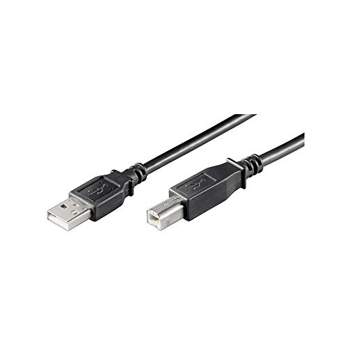 Cabo de Dados GOOBAY (USB A - USB B - 3 m - Preto) Wentronic - Cabos de armazenamento e transferência de dados - usb a, usb b, 3m, preto