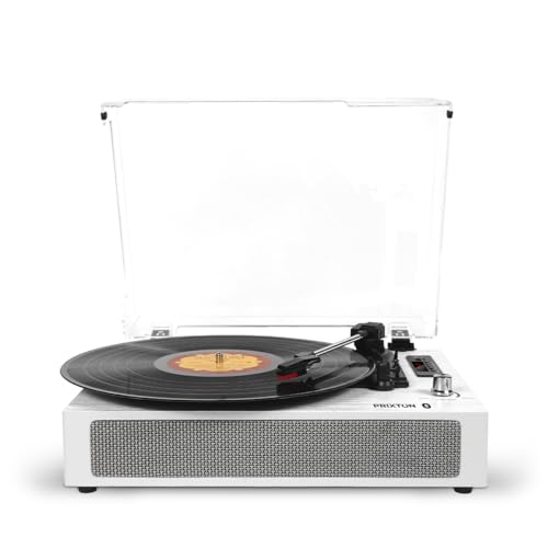 Gira-Discos PRIXTON Studio Deluxe (Branco - Automático) PRIXTON - Gira-discos e leitores de vinil - automático, deluxe