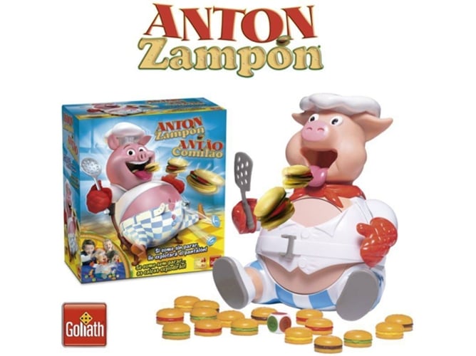 Jogo de tabuleiro GOLIATH Antón Zampon (3 anos) Goliath - Jogos de tabuleiro - 3 anos, hamburgueras, calção, explodir