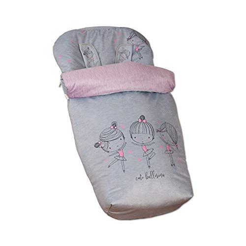 Babyline Cute Ballerina Bolsa para Cadeira de Passeio com Sapatos Babyline - Forros e sacos de transporte para bebês - universal, veludo, hidrofóbio, sapatos removíveis