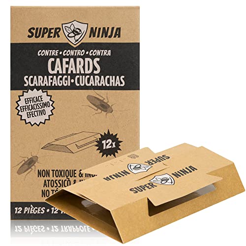 Super Ninja Traps For Cockroaches 12 Traps Super Ninja - Controle de pragas - 12 trampas, cozinhas, parasitas