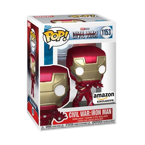 Figura FUNKO POP! Marvel: Civil War - Iron Man Funko - Brinquedos - civil war, Iron Man, pvc, 9 cm