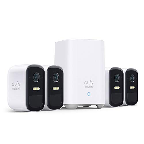 Pack de 4 Câmaras de Vigilância EufyCam 2C Pro Anker - Câmeras de vigilância - pack, 4 câmaras, vigilância, eufycam 2c pro, resolução 2k, visão noturna