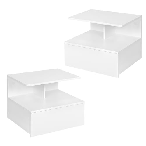 Mesa de Cabeceira WOLTU (Branco - 40 x 35 x 31 cm) WOLTU - Conjuntos de móveis - MDF, 40 x 35 x 31 cm, elegante, moderno