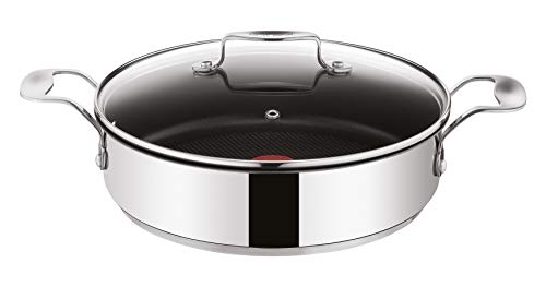 Frigideira com Tampa JAMIE OLIVER Tefal E79071 Tefal - Frigideiras e panelas de fritar - tefal, 28 L, alumínio forjado