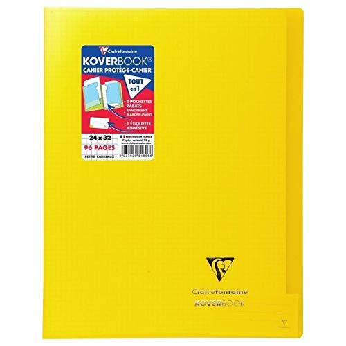 Caderno Clairefontaine 981606C | Amarelo Clairefontaine - Papel de impressora e copiadora - solapas, tampa translúcida