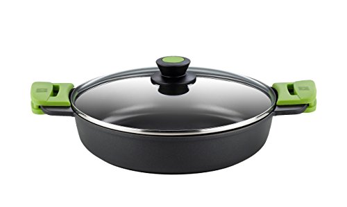 Panela com Tampa BRA PRIOR (Aço Inoxidável - Preto - 24cm) BRA - Travessas de forno - aço inoxidável, preto, 24cm, 2L